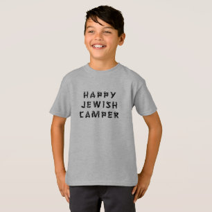 Happy Jewish Camper Sleepaway Rustic Summer Camp T-Shirt