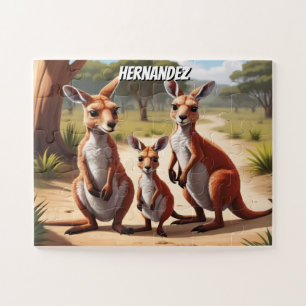 Happy Joey's Family Personalized Jigsaw Puzzle