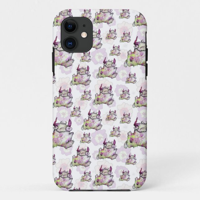 Happy jogging magical monster creature Case-Mate iPhone case (Back)