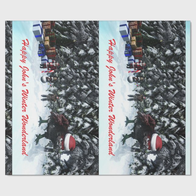 Happy John's Winter Wonderland Gift Paper (Flat)