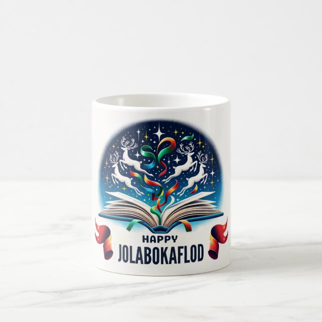 Happy Jolabokaflod Coffee Mug (Center)