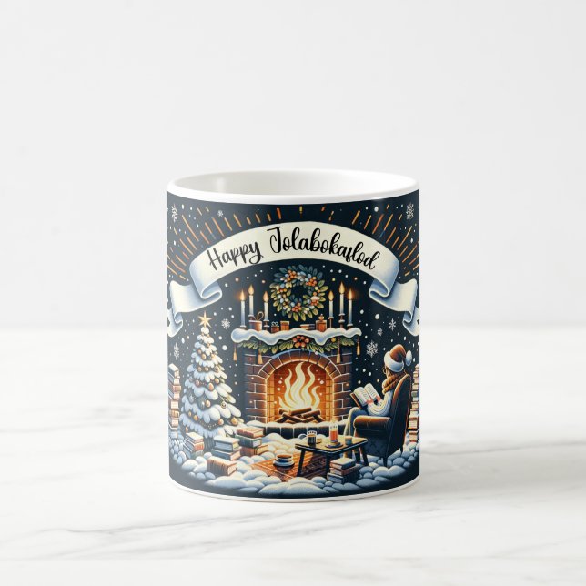 Happy Jolabokaflod Coffee Mug (Center)