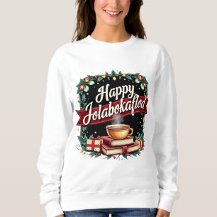 Happy Jolabokaflod Gift Holiday Invitation Sweatshirt