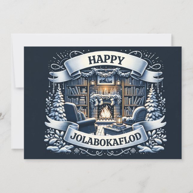 Happy Jolabokaflod Holiday Card (Front)