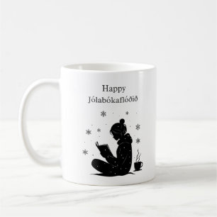 Happy Jolabokaflod – Icelandic Book Flood Gift Coffee Mug
