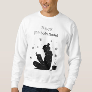 Happy Jolabokaflod – Icelandic Book Flood Gift Sweatshirt
