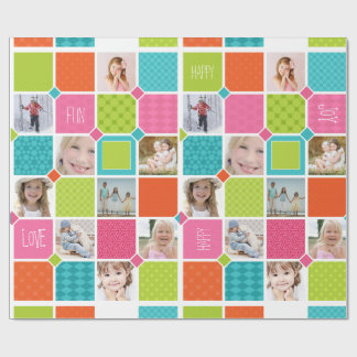 Happy Joyful Fun Photo Wrapping Paper