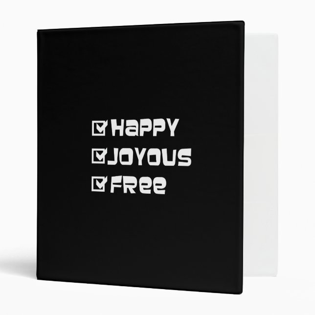 Happy Joyous Free Binder (Front/Inside)