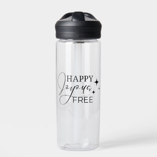 Happy Joyous Free Meeting Customizable Name Water Bottle