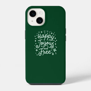 Happy, Joyous, Free, Thankful, Christmas iPhone 14 Case