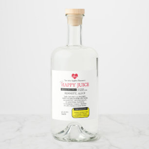 Happy Juice Nurse Graduation Wine & Gin Label