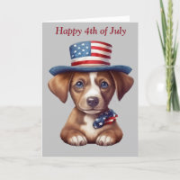 Happy July 4th Folded Greeting Card