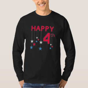 Happy July 4th Fourth Of July Stars Usa America Pa T-Shirt