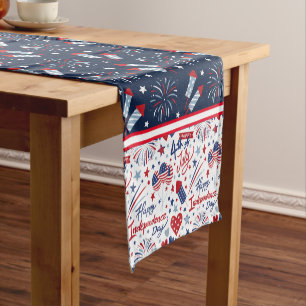 Happy July 4th  Short Table Runner
