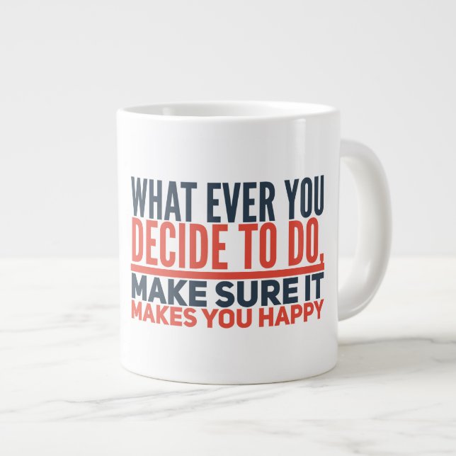 Happy Jumbo Mug (Front Right)
