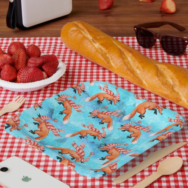 Happy Jumping Fox Plates (Picnic)