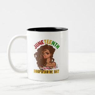  HAPPY JUNETEENTH 2023 Two-Tone COFFEE MUG