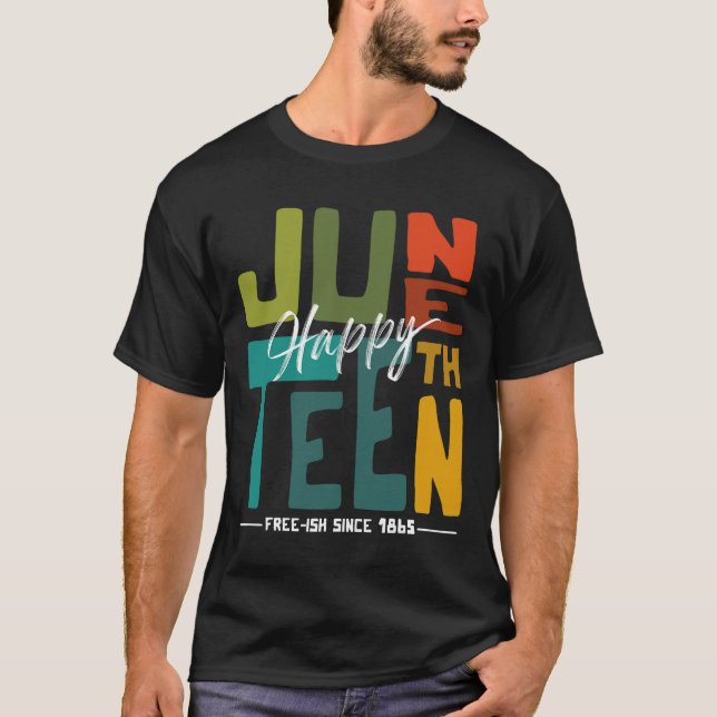 Happy Juneteenth Breaking Every Chain Since 1865 A T-Shirt (Front)
