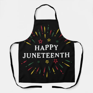 Happy Juneteenth Celebrate Black Independence Apron