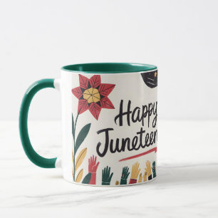 Happy Juneteenth Colourful Freedom Day Design Mug