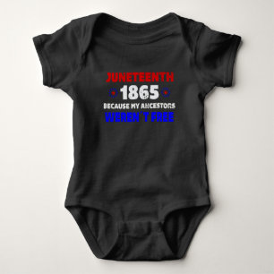 happy juneteenth independence day patriotic baby bodysuit