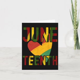 Happy Juneteenth Is My Independence Day Free Black Card