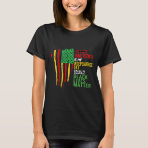 Happy Juneteenth Is My Independence Day Free Ish B T-Shirt