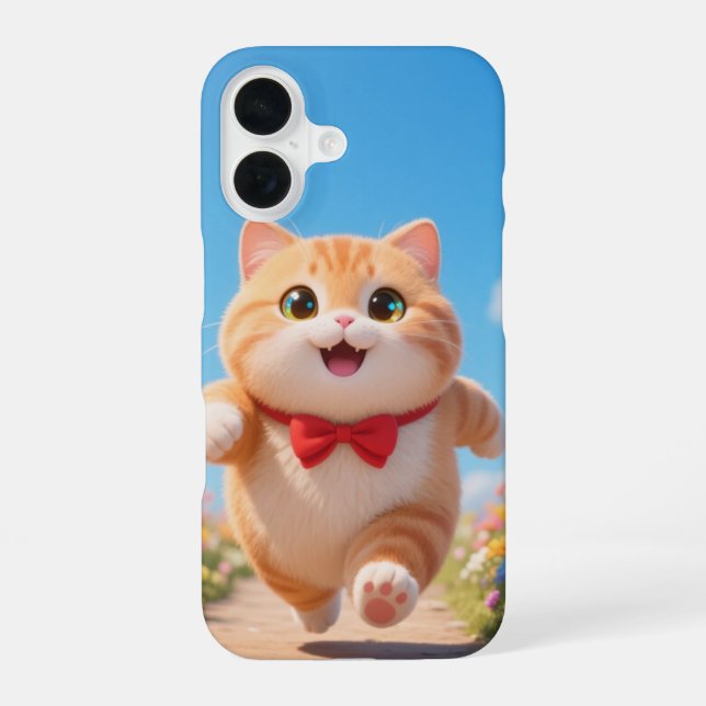 Happy Kawaii Cat Phone Case  (Back)