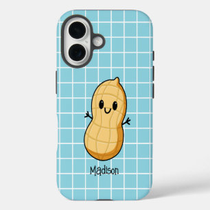 Happy Kawaii Peanut Cartoon – Cute Smiling Nut  iPhone 16 Case