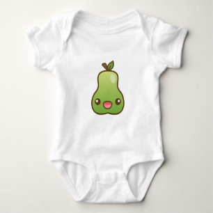 Happy Kawaii Pear Baby Bodysuit