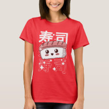 Happy Kawaii Sushi Japanese Food Lover Gift T-Shi