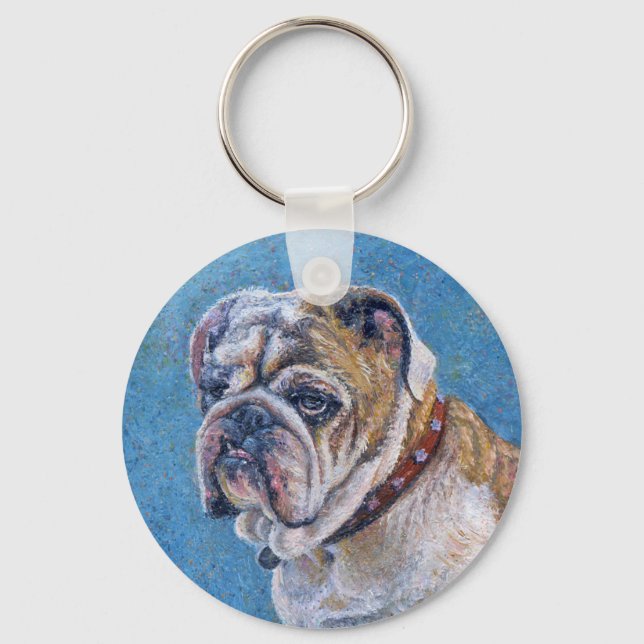 “Happy?” Keychain (Front)