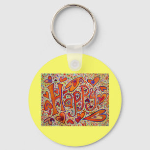 Happy Keychain