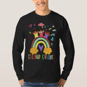 Happy Kids Second Grade First Day School 2nd Grade T-Shirt