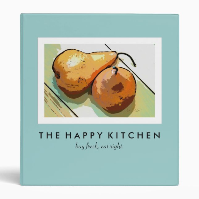 Happy Kitchen Pear Binder (1" binder) (Front)