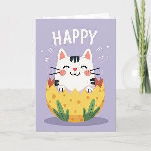 Happy Kitty Emergence Card