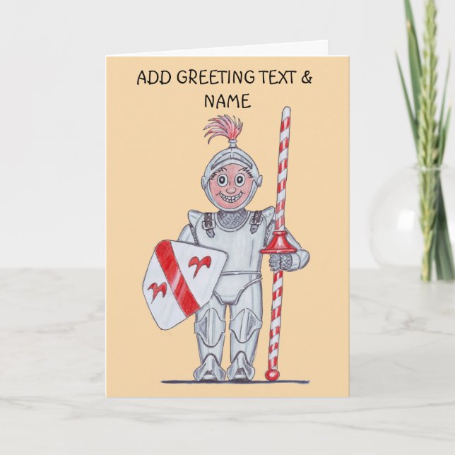 Happy knight card (Front)