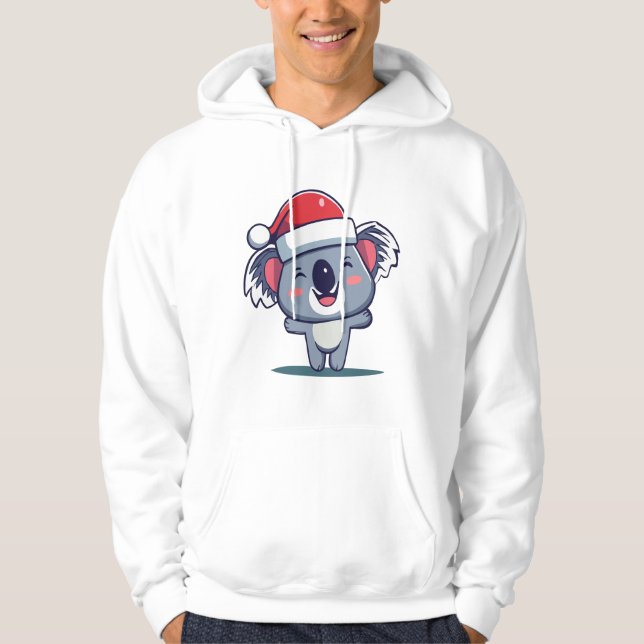 happy koala christmas hoodie (Front)