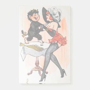 Happy Krampus with Temptress Vintage Christmas Post-it Notes