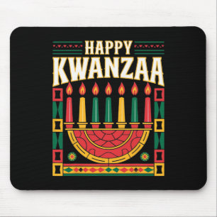 Happy Kwanzaa - African American Family Matching P Mouse Pad