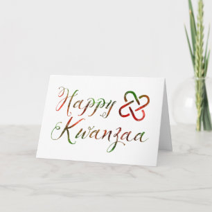 Happy Kwanzaa Bokeh Umoja Holiday Card