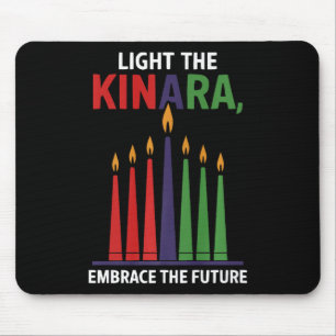 Happy Kwanzaa Candles Africa Holiday African Ameri Mouse Pad