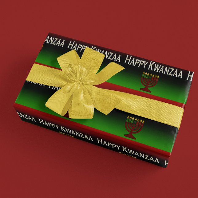 Happy Kwanzaa Candles Wrapping Paper (Creator Uploaded)
