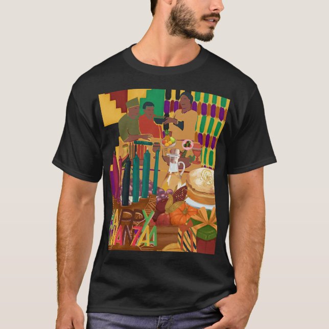 Happy Kwanzaa Celebration Tradition T-Shirt (Front)