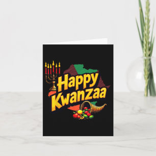 Happy Kwanzaa Christmas Afro-american Happy Kwanza Card