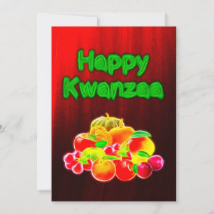 Happy Kwanzaa First Fruits Holiday Card