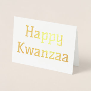 Happy Kwanzaa Foil Card