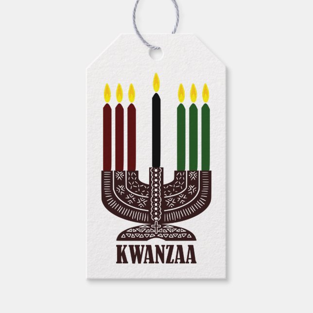 Happy Kwanzaa Gift Tags (Front)