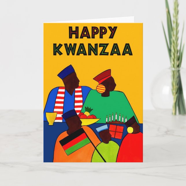 Happy Kwanzaa Holiday Card (Front)