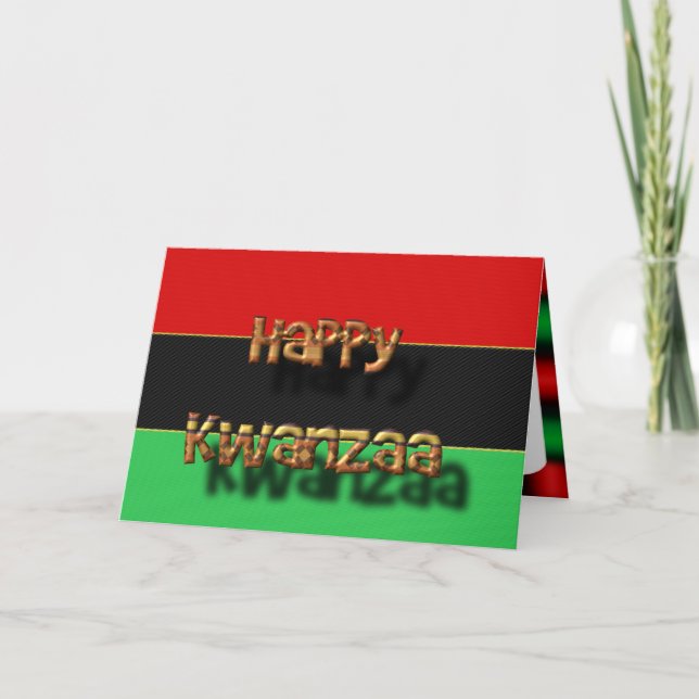 Happy Kwanzaa Holiday Card (Front)